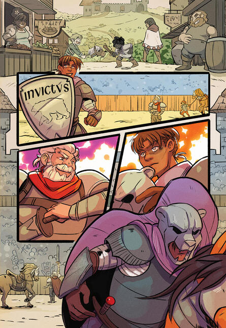 Brent Fisher's Invictus. Drawn by Rachel Distler.