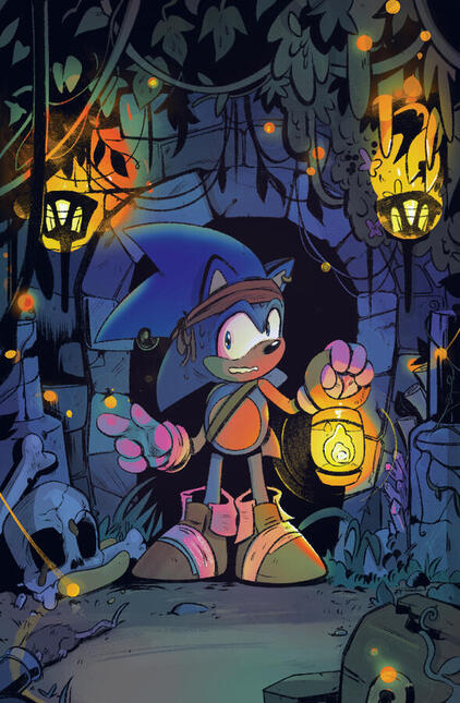 Sonic the Hedgehog. Lines and color by me. (Personal)