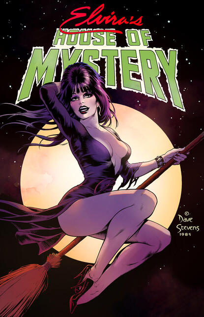 Elvira, Mistress of the Dark. Lines by Dave Stevens. (colorjam)